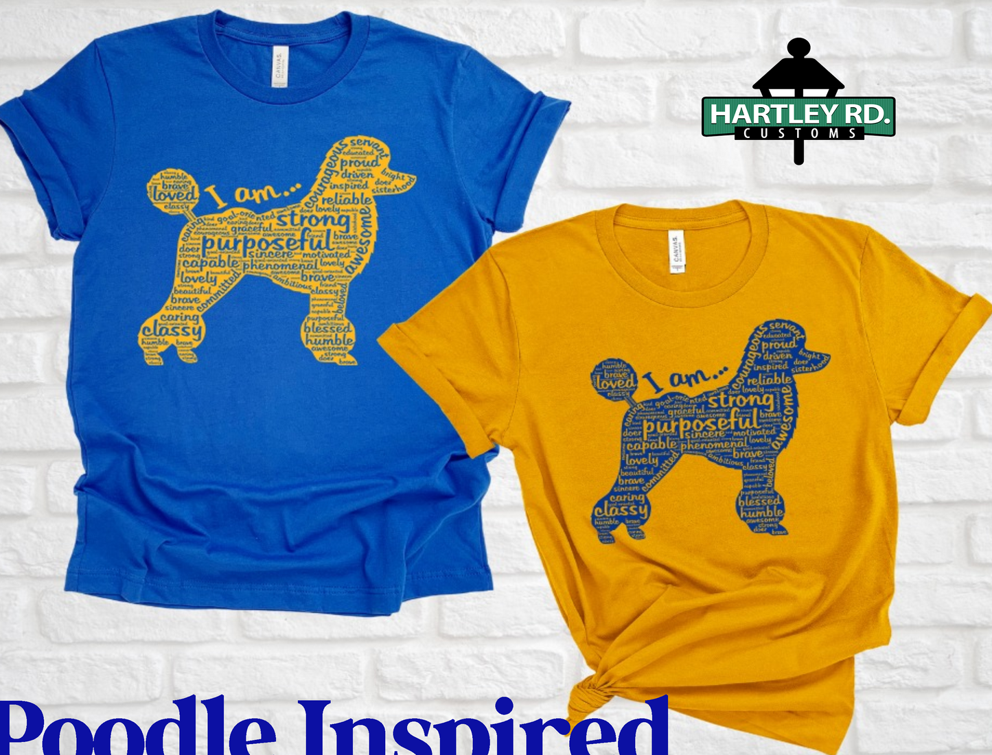 Poodle Inspired (Blue Poodle)
